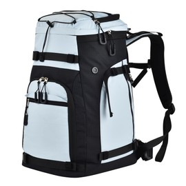 Heliar 55L-70L Expandable Ski Boot Bag – Waterproof, Durable Backpack with Multiple Compartments, Adjustable Webbing for Ski/Snowboard, Comfortable Padded Back Panel, Ideal for Ski Travel