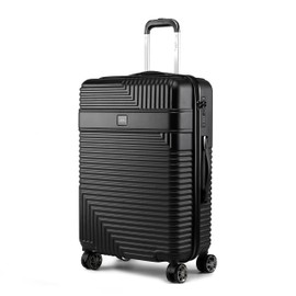 MKF Collection Large Suitcase with wheels, Polycarbonate Fashion Travel bags Spinner Hardshell Lightweight Luggage