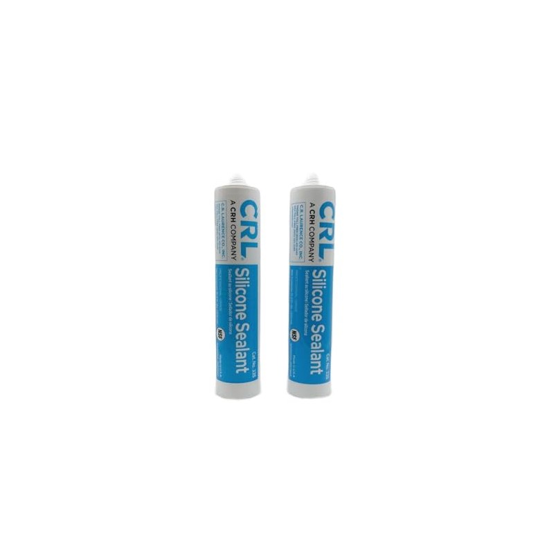 White CRL 33S Silicone One-Component Construction Sealant Glass Aluminum Stainless