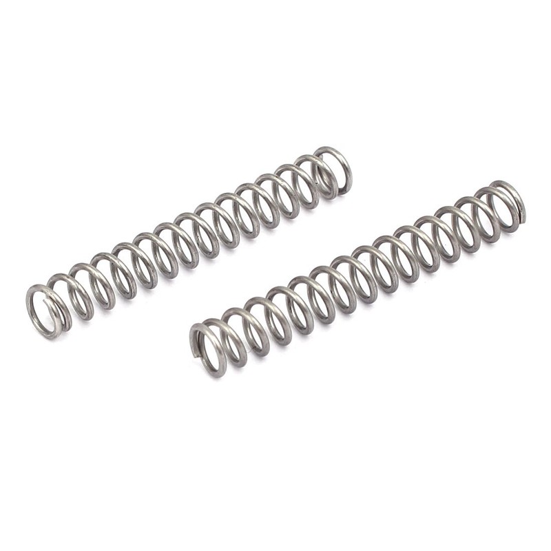 sourcingmap Compression Spring,304 Stainless Steel,6mm OD,0.8mm Wire Size,40mm Free Length,Silver