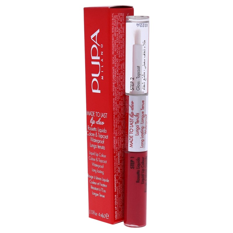 Pupa Made To Last Lip Duo 001 Hot Coral