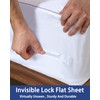Btiztlla Bed Sheet Holders - 4 Pack Grey Lock Sheet