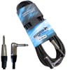 KEEPDRUM GC-008 6 m Guitar Cable, 6.3 mm Angled Jack/Straight