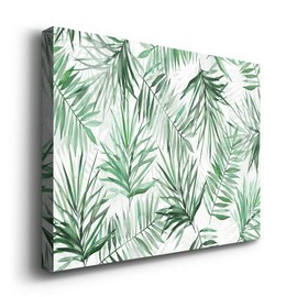 Wexford Home Landscape Canvas Wall Art Abstract Floral Forest Modern Pictures Artwork Decoration for Living Room Kitchen Bathroom Office, Ready to Hang, palm fronds, 8x12