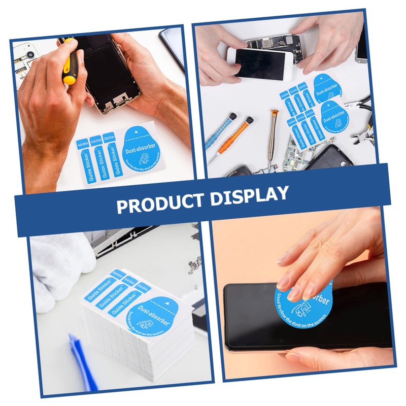 TEHAUX 200Pcs Dust Removal Stickers for Phones Dust Absorber for