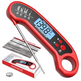 Meat Thermometer Digital, Instant Read Meat ThermometerI for Grill and Cooking, Waterproof Food Thermometer for Kitchen and Outside, BBQ, Turkey, Candy, Liquids, Beef