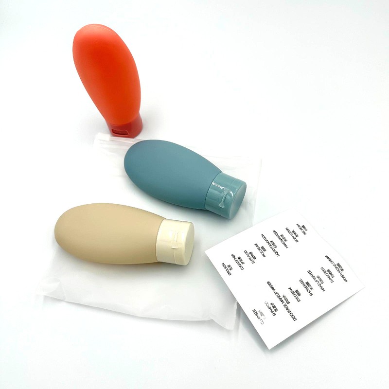 Easy Company Travel Tube Bottle 3-Piece Pouch Set