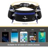 Adjustable Running Belt with Zip Pocket, 2 Water Bottles, 2