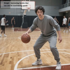 1 Pairs Gel Height Increase Insole, Invisible Heel Lift Inserts, Elastic Shock Absorption Heel Cushion Pads Half Increased Heel Shoe Lifts, Elevator Shoe Insoles for Men and Women(3.5 Centimeters)