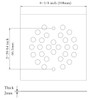 TRUSTMI 4-1/4 Inch Screw-in Shower Drain Cover Replacement Square Floor