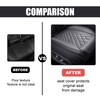 ZIMISI Leather Front Car Seat Covers, Anti-Slip Breathable Bottom Car