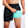 Gleeease 5inch Compression Swim Trunks: Mens Soft Stretchy Quick Dry