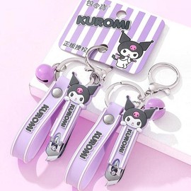 산리오 다이컷 키링형 손톱깎이-쿠로미 Sanrio Die-Cut Keychain Nail Clipper - Kuromi
