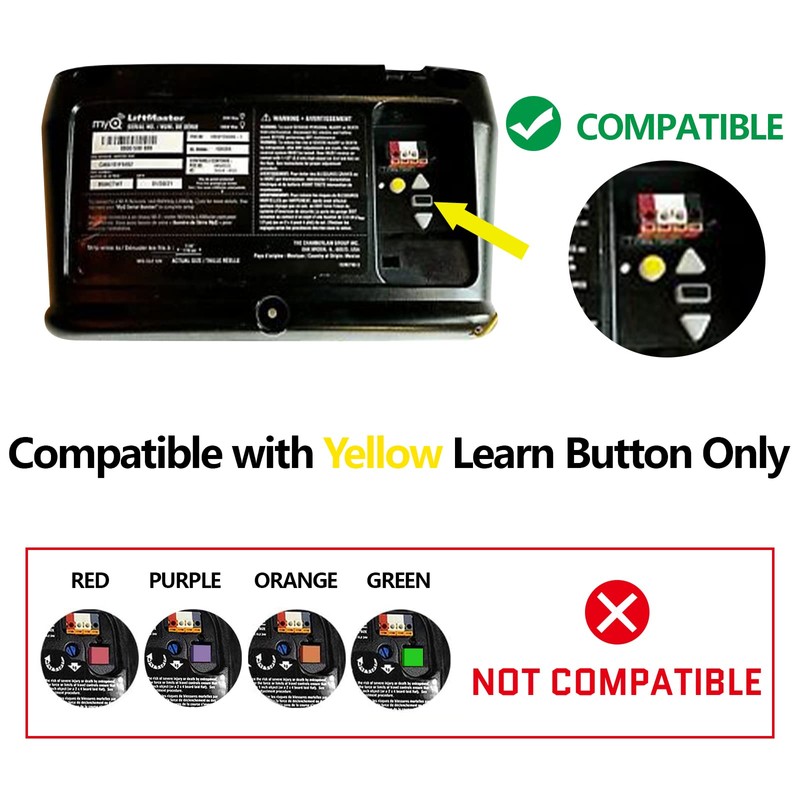 Lighted Doorbell Button Wired Button LED Doorbell for Lift Master