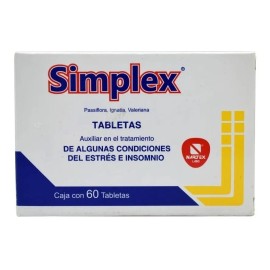 Simplex Caja Con 60 Tabletas Auxiliar Contra Insomnio