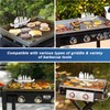 2 Pack Griddle Spatula Holder, 10 Inch Stainless Steel Barbecue