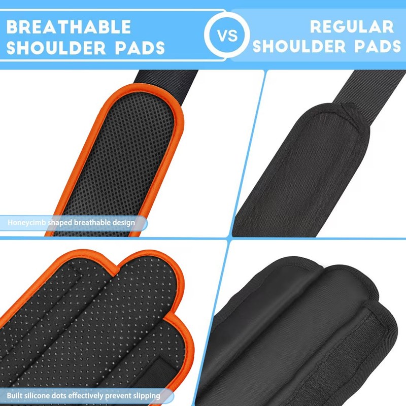 ZINZ 2-Pack Extra Thick Cushioned Universal Shoulder Pads for Bags,