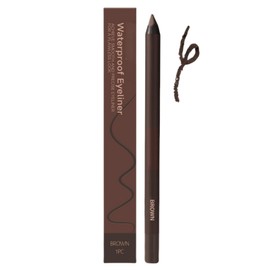 Waterproof Eyeliner Pencil,24Hr Long Lasting Eyeliner Waterproof,Transferproof eye liner pencils,Sharpenable eyeliner pencil,Sweat Resistant pencil eye-liner,Smooth Glide and Easy to Color(brown)