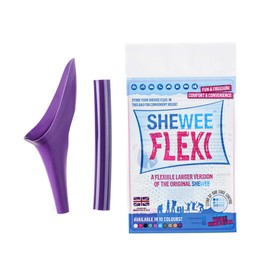 SHEWEE Flexi Female Urinal - Made in the UK – Flexible, Reusable, Portable & Recyclable Urination Device. Festival, Camping, Car, Hiking Essentials for Women. Stand to Pee Device W/Extension Pipe