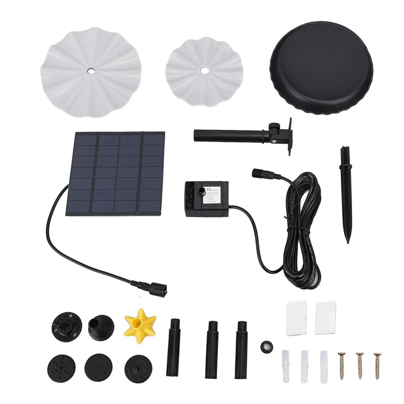 Solar Powered Water Pump Kit Powerful Jet Watering Pond Pump