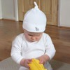 Azeeda 'Calligraphy Dove' Baby Beanie Hat (BH00030566) White