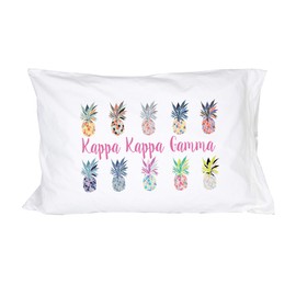 Desert Cactus Kappa Kappa Gamma Pillowcase Sorority Pineapple Pop Art 220 Thread Count 100% Cotton KKG