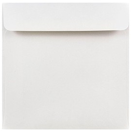 JAM Paper® (6X 6) Regular Square Envelopes - White - 50 envelopes per Pack