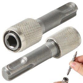 2 Pcs SDS Bit Adapter Hex Socket Drill Holder Converter SDS Socket Adaptor Set Bit Holder Adapter for Hammer Drills