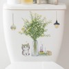 Fujitoya Toilet Wall Decor Cat Plant Scandinavian Wall Decor DIY