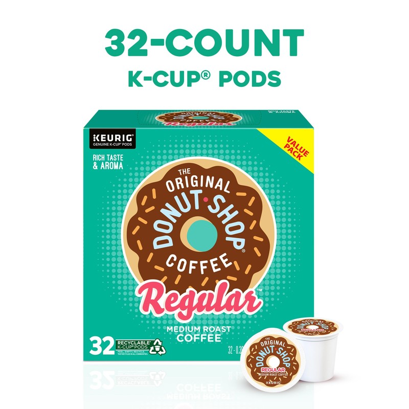 The Original Donut Shop Regular, Single-Serve Keurig K-Cup Pods, Medium