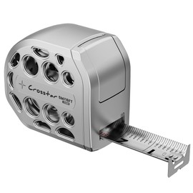 Crosstar 16FT Magnetic Self-Locking Stainless Steel Tape Measure, Double-Sided Scale, Waterproof & Rustproof Retractable Measuring Tape with Hollow Design for Home, Industrial, Woodworking