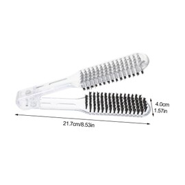 DECHOUS Shaped Double Sided Hair Straightening Comb Portable Brush for Efficient Hair Styling for Salon and Home Use Lightweight and Compact Design