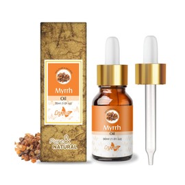 Crysalis Myrrh Oil 30 ml (1.01 fl oz) – Steam Distilled Resinous Aromatic Oil for Natural Perfumery, Meditation Diffusion & Oral Care Formulations