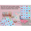 K-Kraft 120 Heart Stickers (Hearts Extravaganza) - 12 Different Patterns