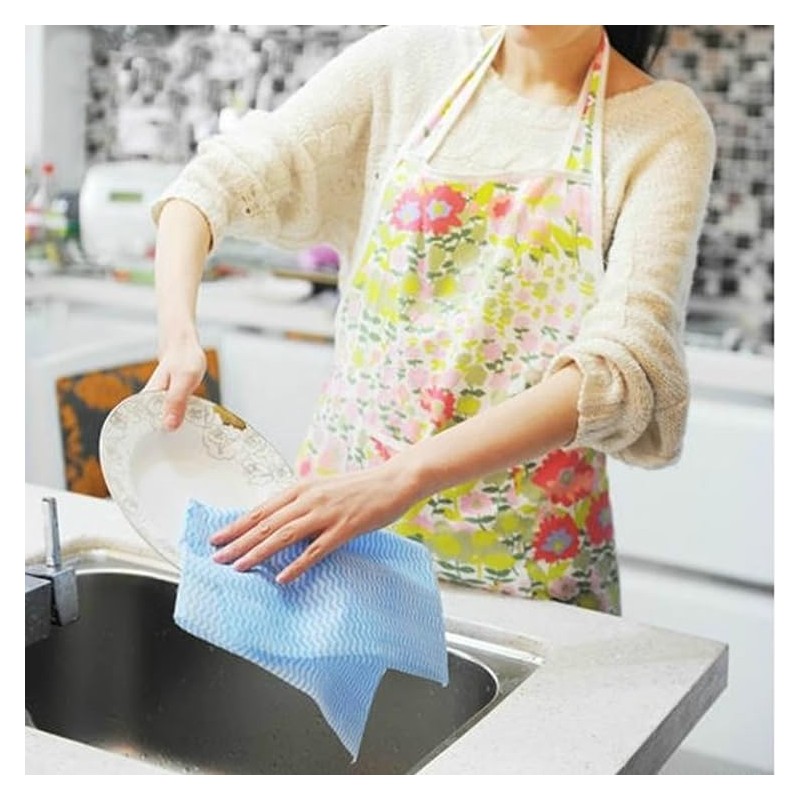 Dish Cloths, 4 Roll J Cloth Roll, Disposable Dish Cloth