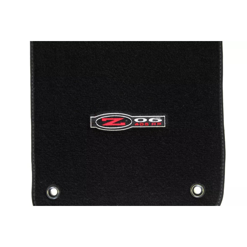 AFM NEW! Black Floor Mats 1998 - 2004 Corvette Embroidered