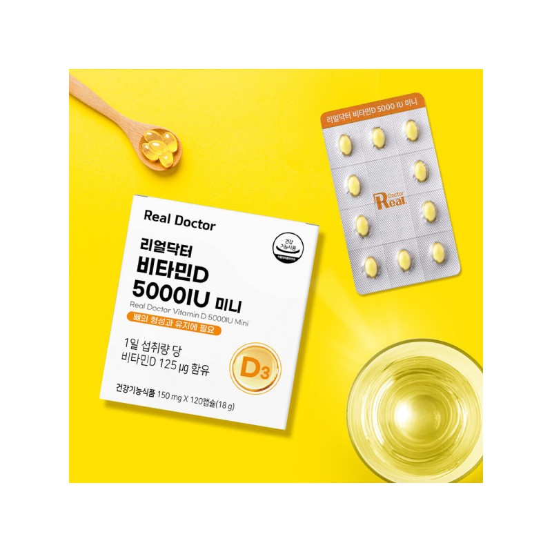 formulaReal Doctor Vitamin D3 5000IU 120 capsules (12 months’ supply)