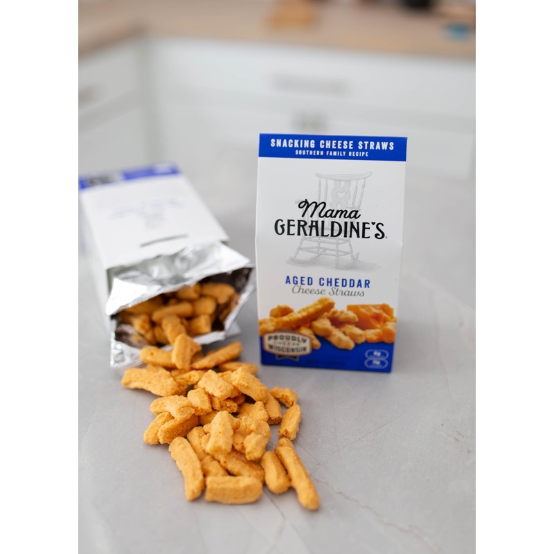 Mama Geraldine's - Aged Cheddar Cheese Straws - 4.5 Ounce,