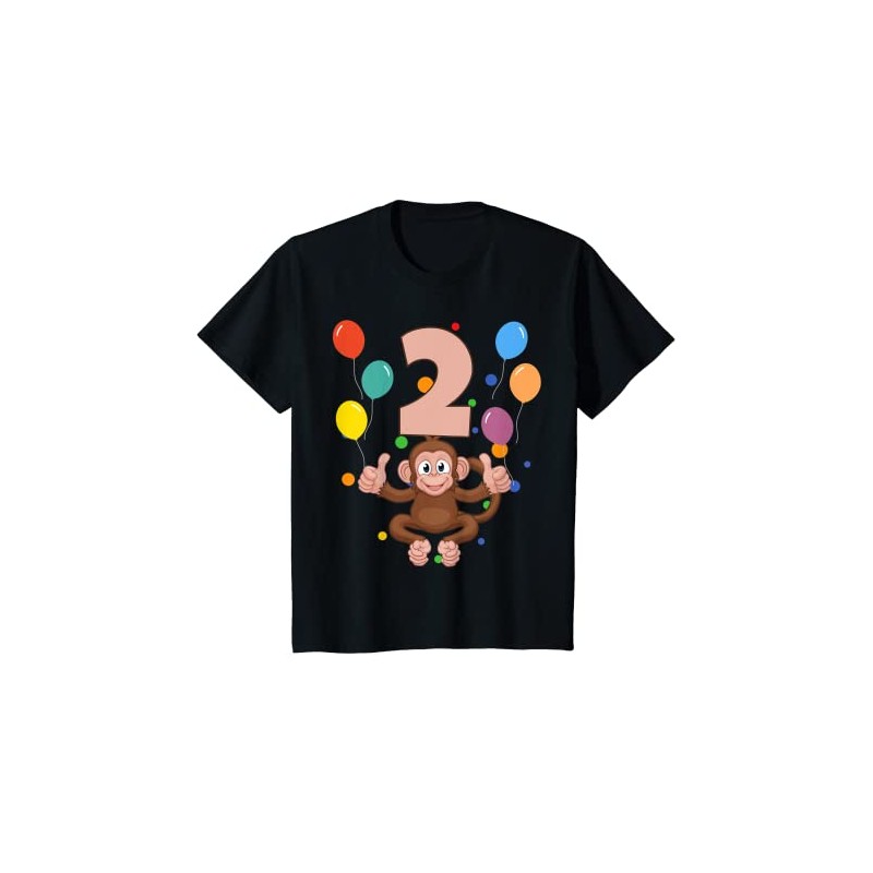 Children's 2nd Birthday 2 Years Monkey T-Shirt