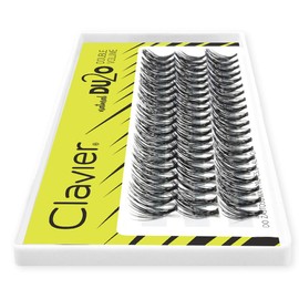 Clavier Du2o Double Volume Artificial Eyelashes in Cups, Various Lengths from 8 to 14 mm, Ultra Volume, for a Perfect Look