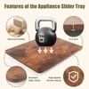 Sliding Tray for Coffee Maker, 360° Rolling Tray Appliance Slider