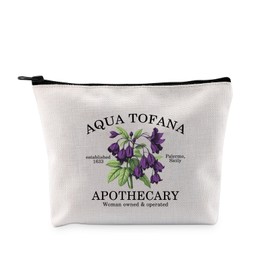 PYOUL Feminist Gift Aqua Tofana Apothecary Makeup Bag Reproductive Rights Cosmetic Bag Empower Women Gift (Aqua Tofana Bag)