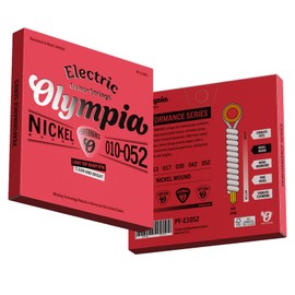 2 Sets of Olympia Performance Guitar Strings 10-52 Gauge, Nickel Wound – Premium Electric Guitar Strings for Superior Tone & Durability