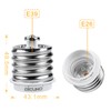 DiCUNO E39 to E26 Base Conversion Adapter, Bulb Socket, Max