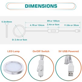 3D Printer LED Lamp Kit 001 Compatible with Bambu Lab 5pack Daylight
