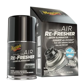Meguiar's Whole Car Air Refreshener - Odour Eliminator 57g, Black Chrome Scent - G181302C