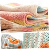 jojofuny 1 Roll Rainbow Colorful Knitting Woolen Yarn Ply Soft