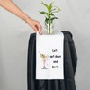 Funny Hostess Bar Towel Let's get Down and Dirty Martini