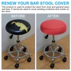 PATIKIL 11" Round Bar Stool Cover, 4 Pack Washable Elastic