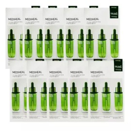 Mediheal 메디힐 티트리 앰플 마스크팩 10장 고함량 트러블 진정 Mediheal Tea Tree Ampoule Mask Pack 10 Sheets High-Concentration Trouble Soothing